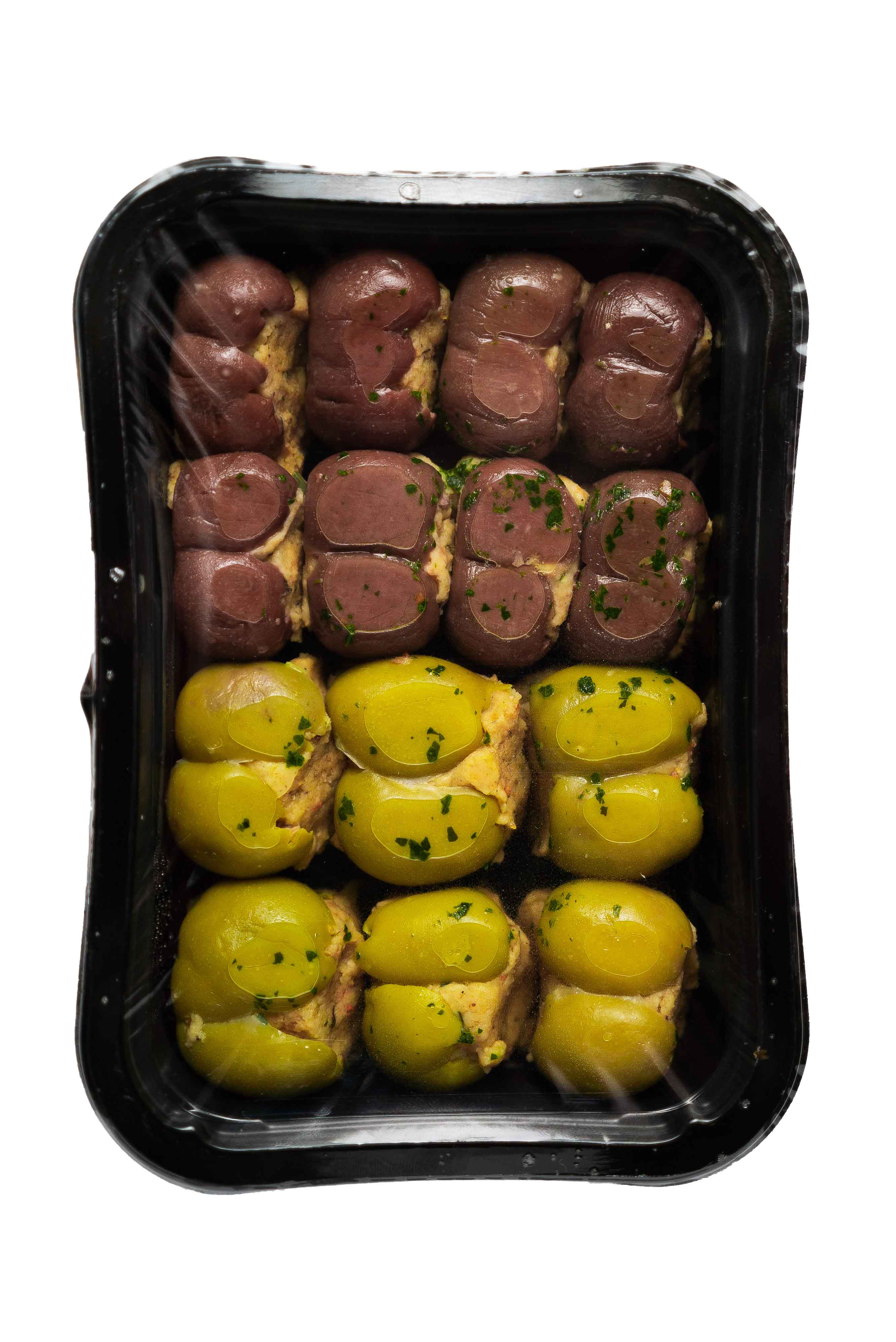 Olive ripiene e condite